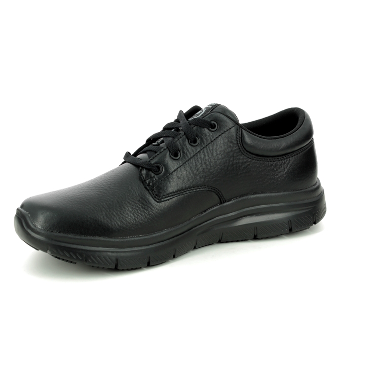 Skechers Work Slip Resistant Fourche BLK Black Mens comfort shoes 77513EC