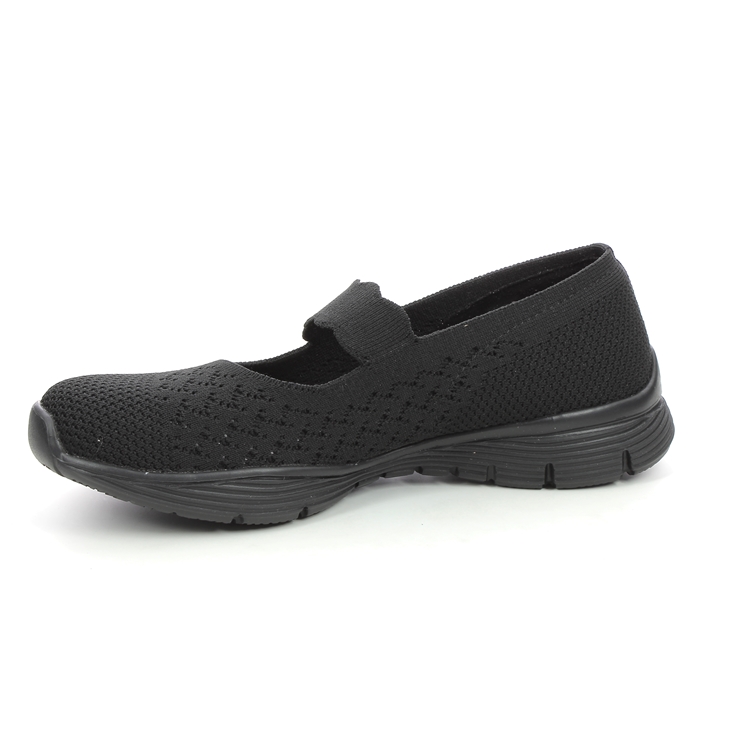 Skechers Seager Power BBK Black Womens Mary Jane Shoes 49622