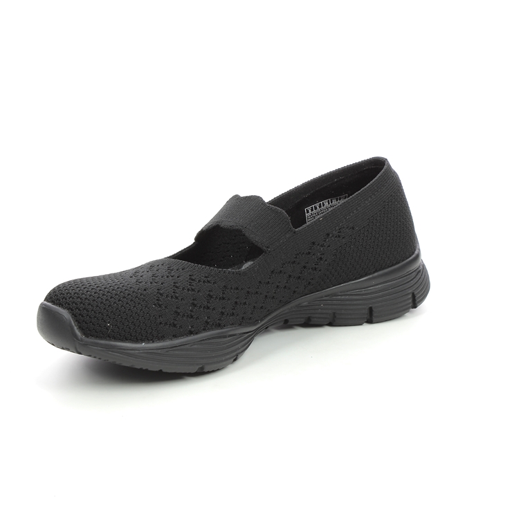 Skechers Seager Power BBK Black Womens Mary Jane Shoes 49622