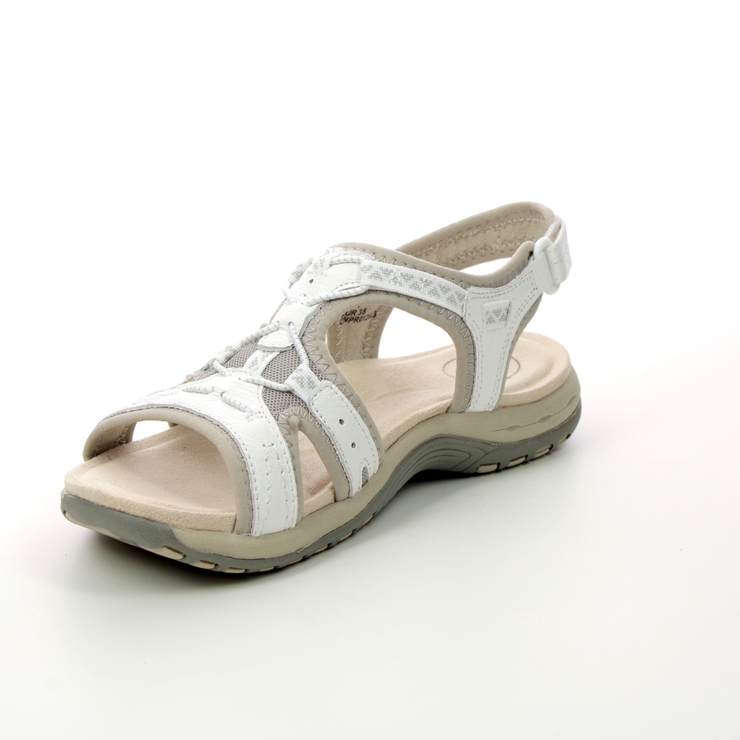 Earth Spirit Fairmount White Leather Womens Walking Sandals 40530-61