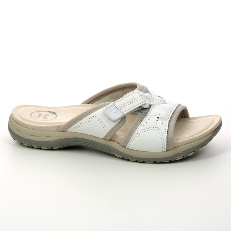 Earth Spirit Wickford White Leather Womens Comfortable Sandals