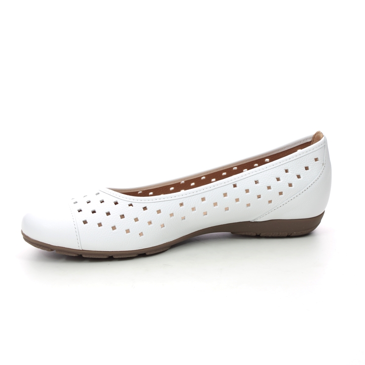 Gabor Ruffle White Womens pumps 24.169.21