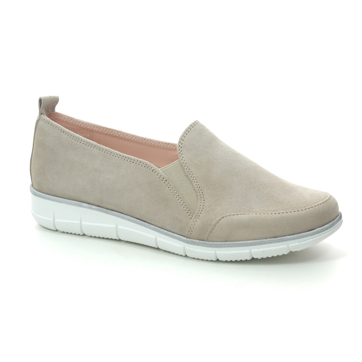 Relaxshoe Naomi Slip 516007-50 Light Taupe suede Comfort Slip On Shoes