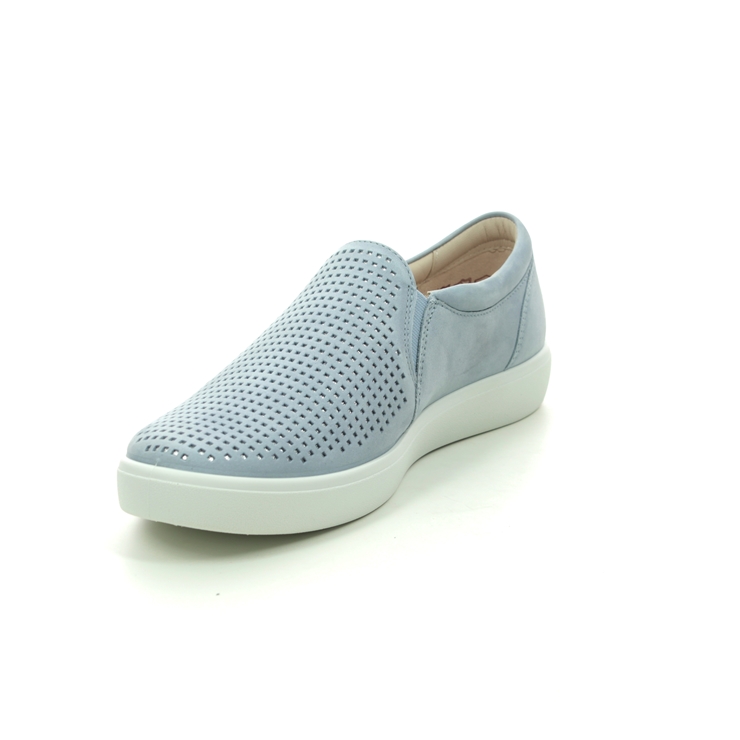 Hotter Daisy E Fit 0112-71 Pale blue Comfort Slip On Shoes