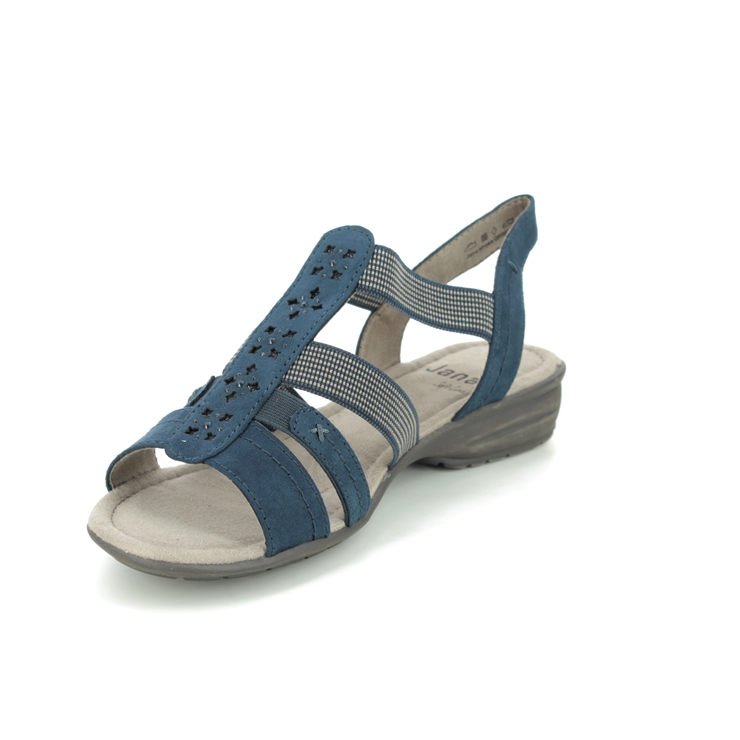 Jana Eleajana 1 H Fit 28163-24-805 Navy Comfortable Sandals