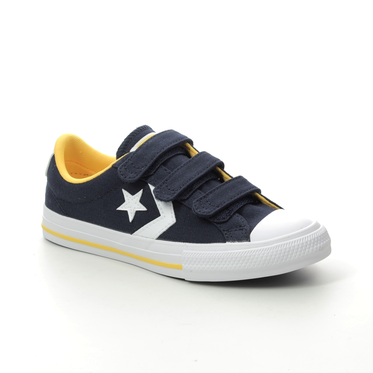 Converse Star Player 3v 666952C-004 Navy Yellow trainers