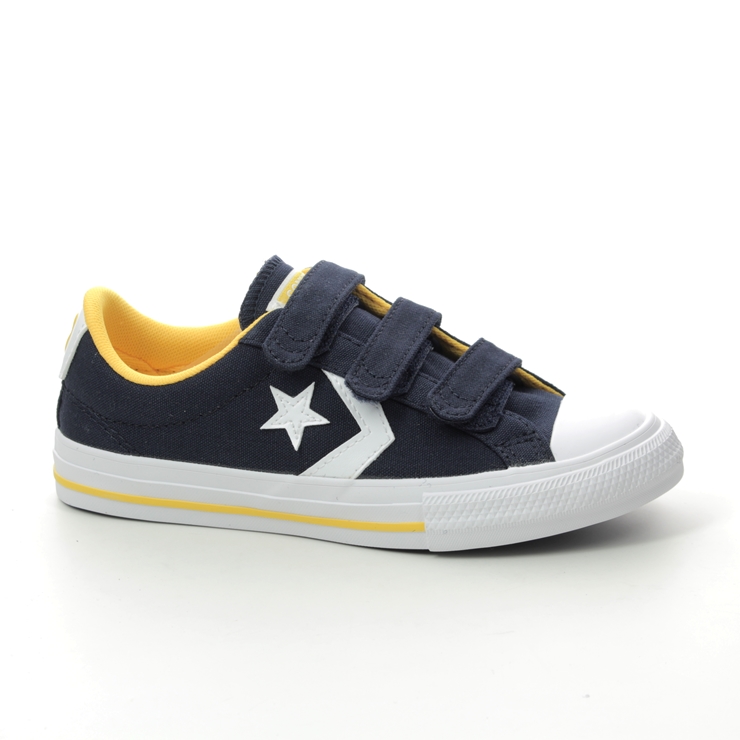 Converse Star Player 3v 666952C-004 Navy Yellow trainers