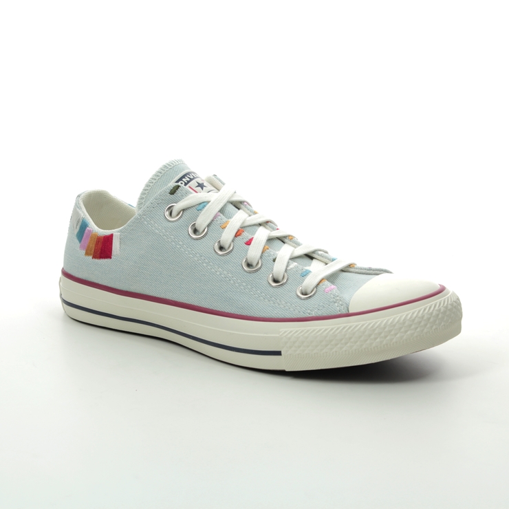 converse blue trainers womens