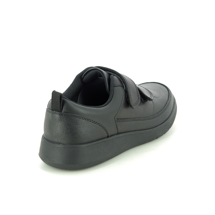 Clarks Scape Flare Y Black leather Kids Boys Shoes 4940-98H