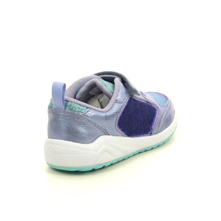 Clarks Aeon Flex K Lilac Kids girls trainers 5411-46F