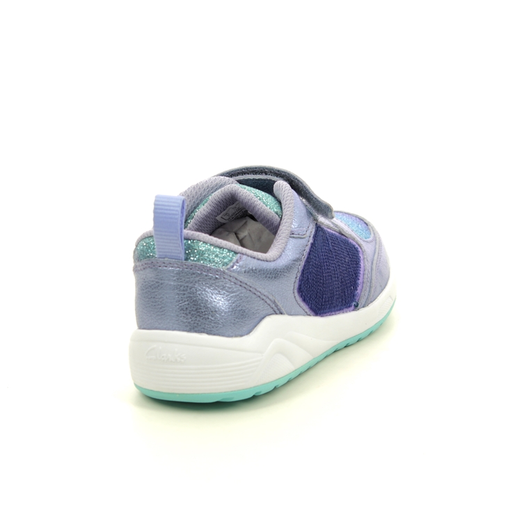 Clarks Aeon Flex K Lilac Kids girls trainers 5411-46F