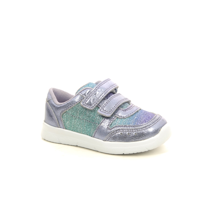 Clarks Ath Sonar T Lilac Kids toddler girls trainers 5412-17G