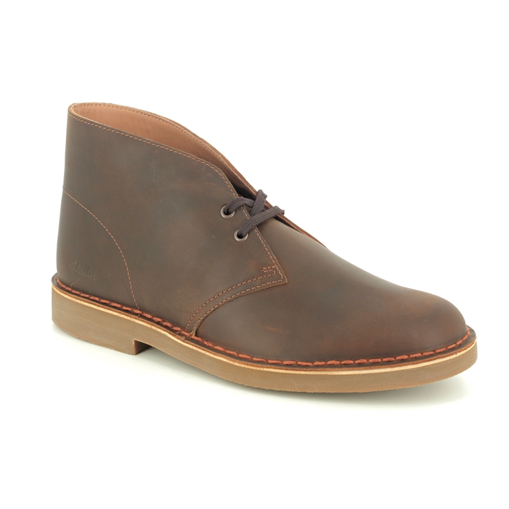 waxy leather desert boots