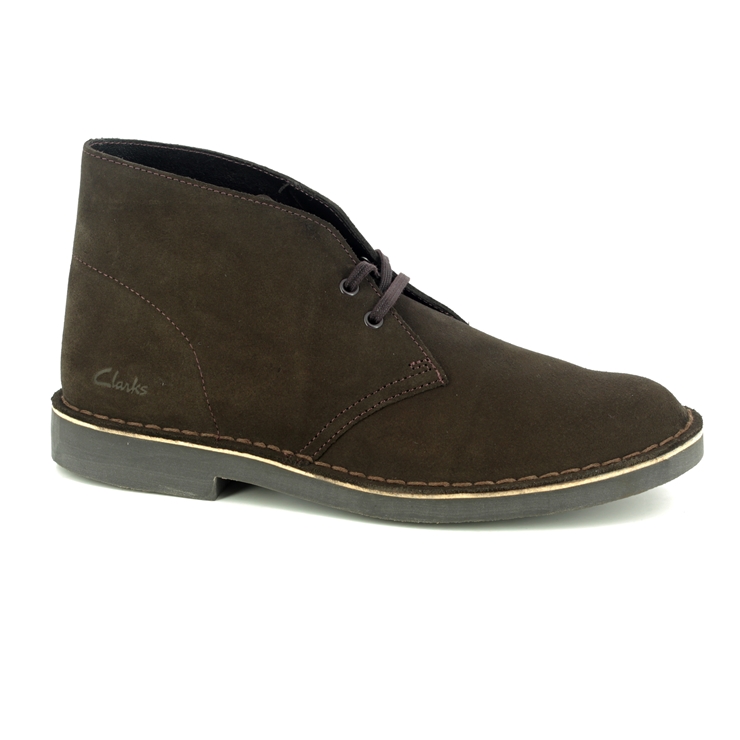 clarks brown leather desert boots