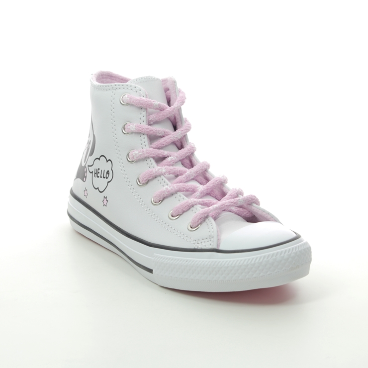 Converse Panda Jnr 669725C-004 White girls trainers