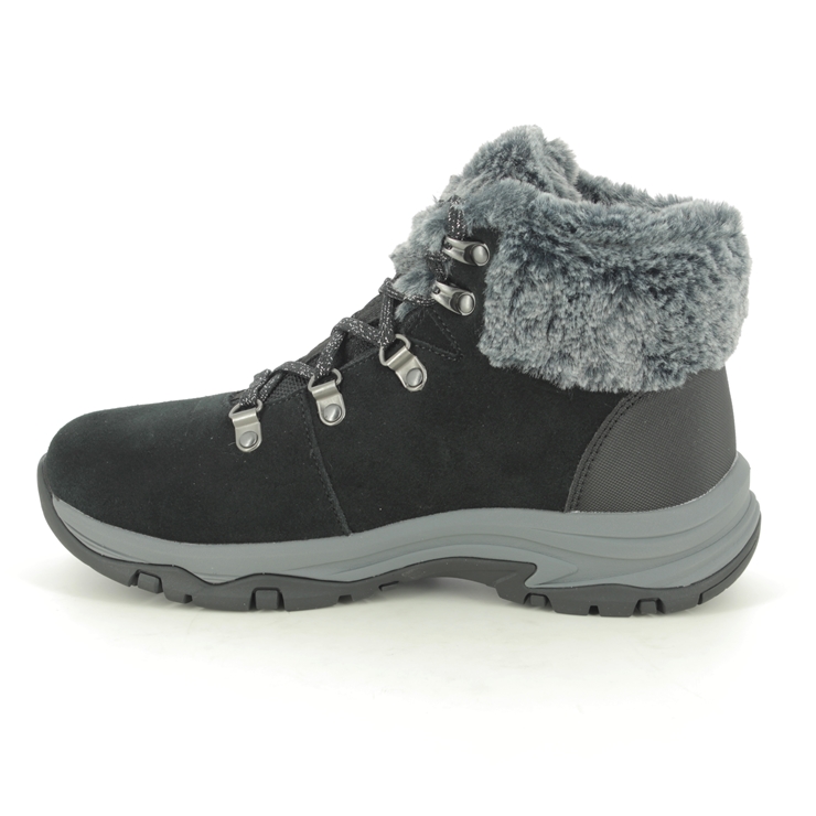 Skechers Trego Tex BLK Black Womens Winter Boots 167178