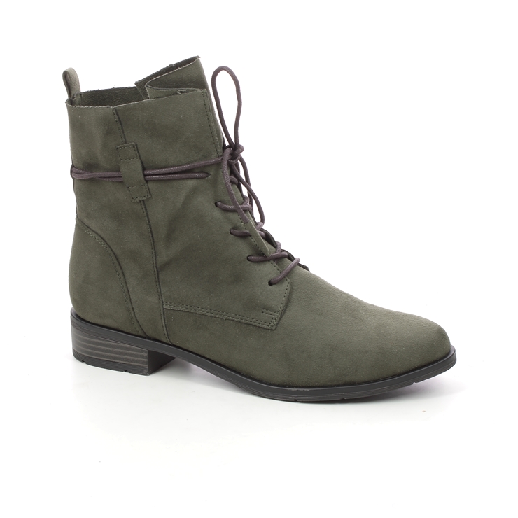 marco tozzi green ankle boots