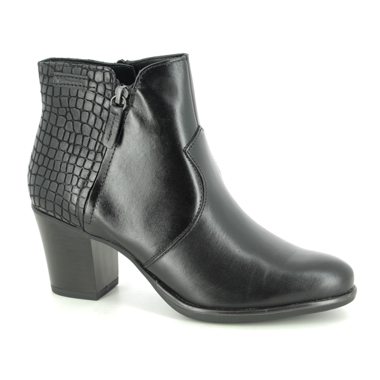 Tamaris Tora 25338-25-097 Black leather Ankle Boots