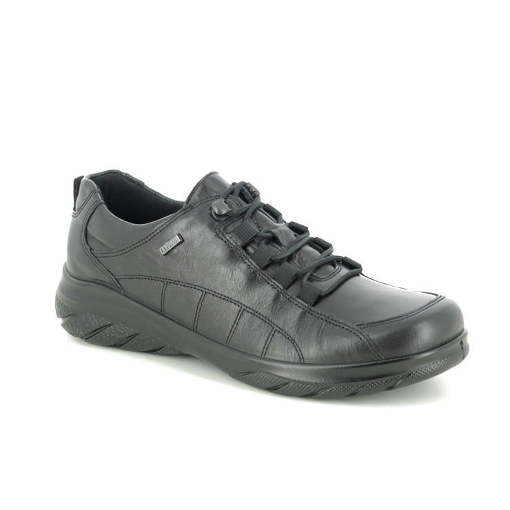 Alpina Royal G Tex Black leather Womens lacing shoes 0R82-1