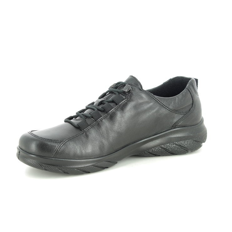 Alpina Royal G Tex Black leather Womens lacing shoes 0R82-1