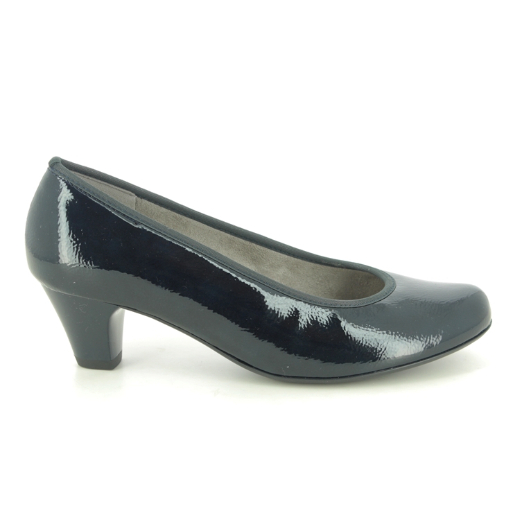 navy patent court shoes wide fit