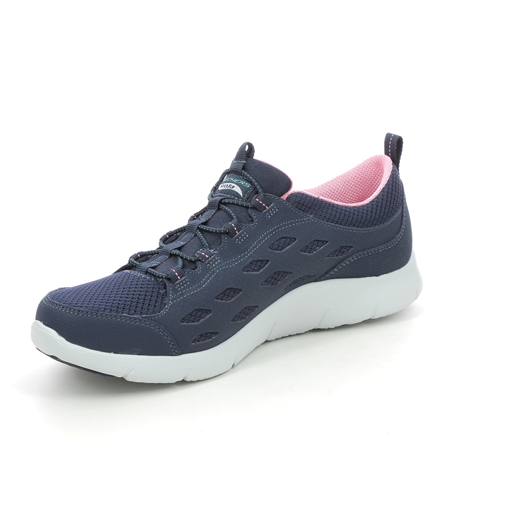 Skechers Arch Fit Refine NVCL Navy Coral Womens trainers 104163