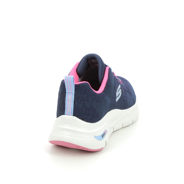 Skechers Arch Fit Comfy 149414 NVHP Navy Pink trainers