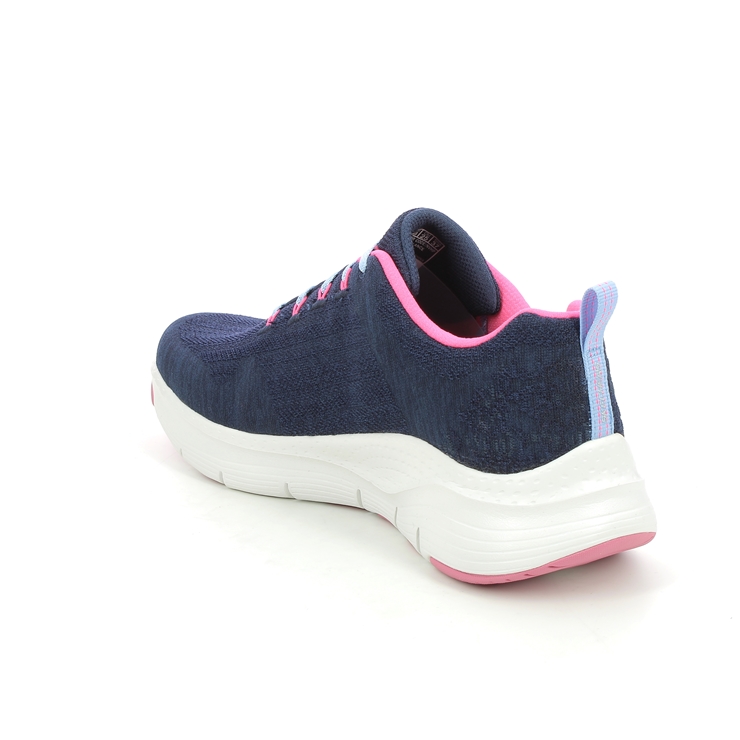 Skechers Arch Fit Comfy 149414 NVHP Navy Pink trainers