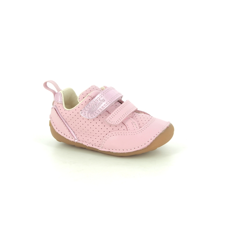 Clarks Tiny Sky T Pink Leather Kids girls first and baby shoes 5762-86F