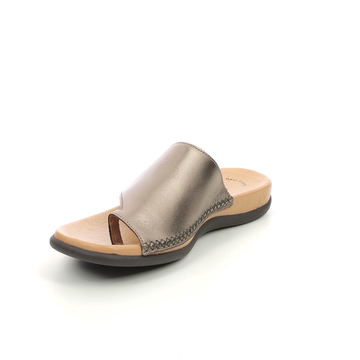 Gabor Lanzarote Metallic Womens Toe Post Sandals 43.700.51