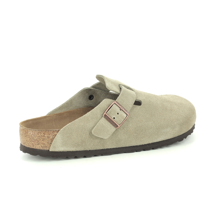 birkenstock boston taupe suede