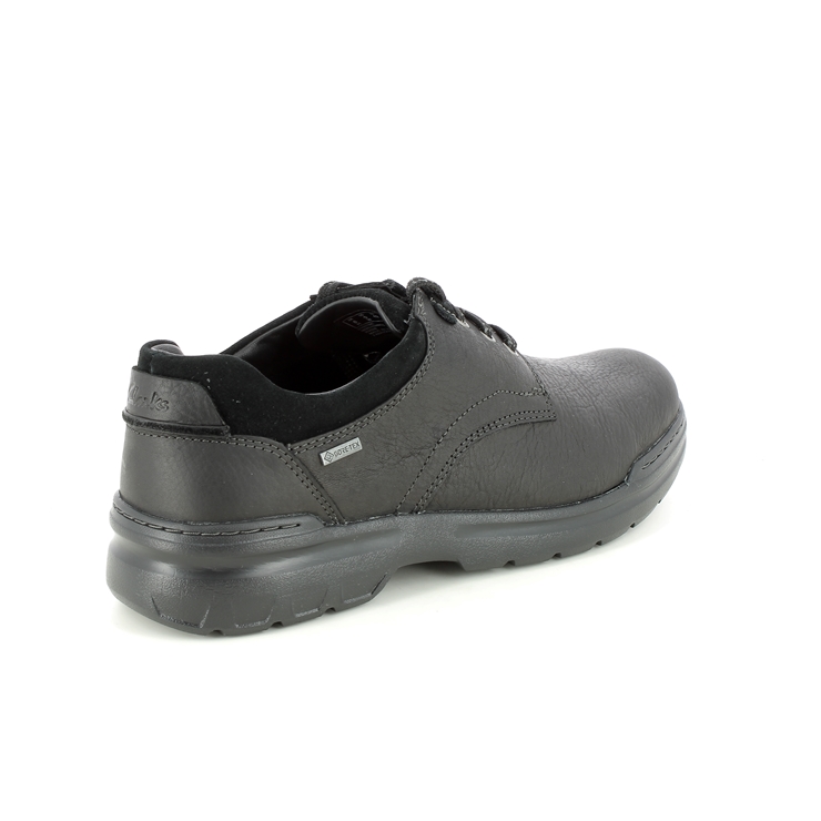 Clarks Rockie 2 Lo Gtx Black leather Mens comfort shoes 6323-78H