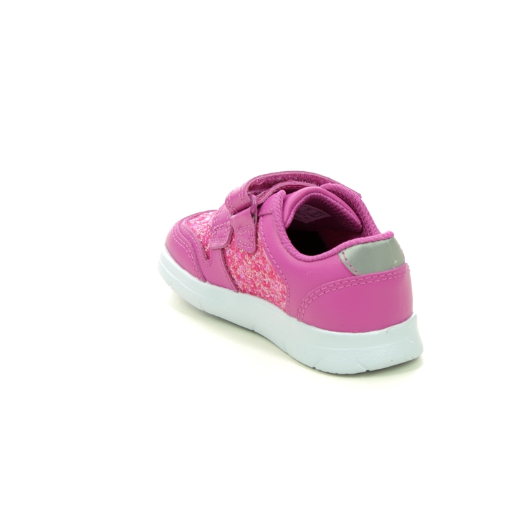 Clarks Ath Sonar T Hot Pink Kids toddler girls trainers 6379-16F