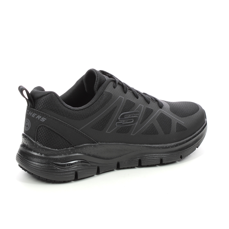 Skechers Work Arch Fit Mens BLK Black Mens trainers 200025EC