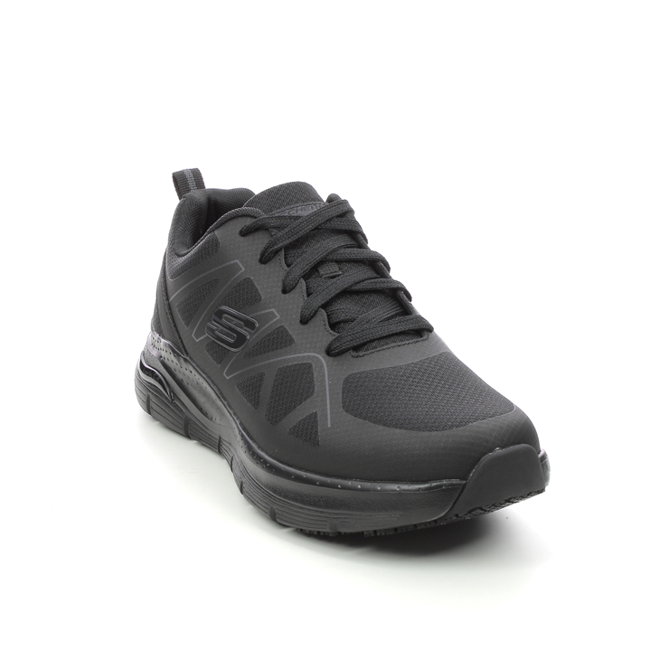 Skechers Work Arch Fit Mens BLK Black Mens trainers 200025EC