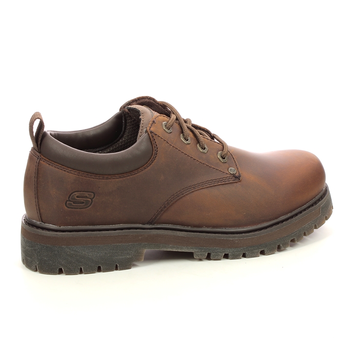 Skechers Alley Cats Mesago 204035 Cdb Brown Comfort Shoes