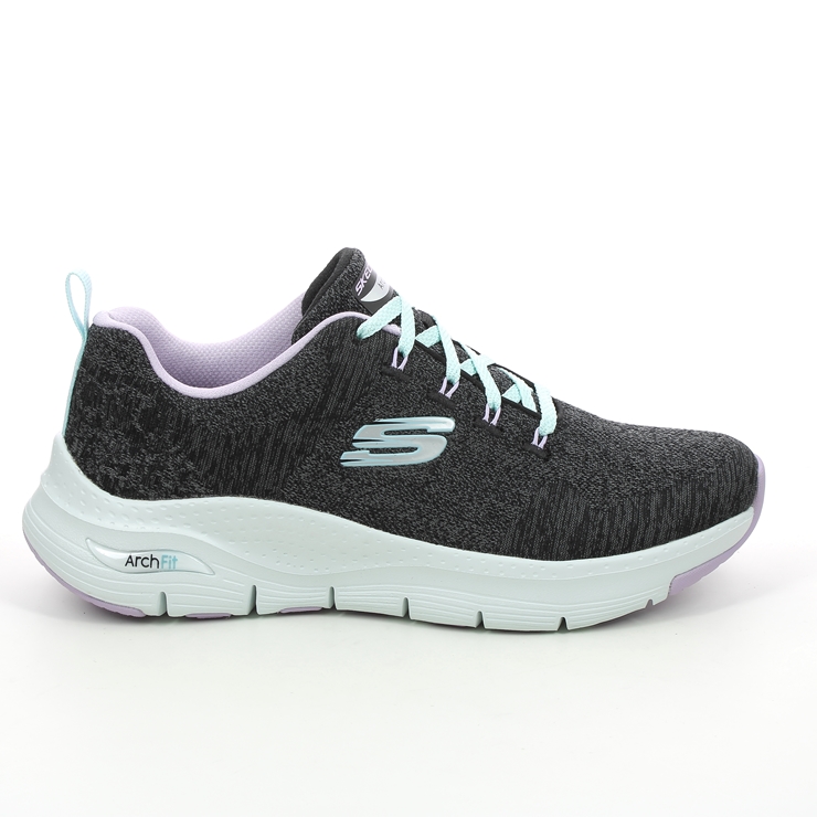 Skechers Arch Fit Comfy BKLV Black Womens trainers 149414