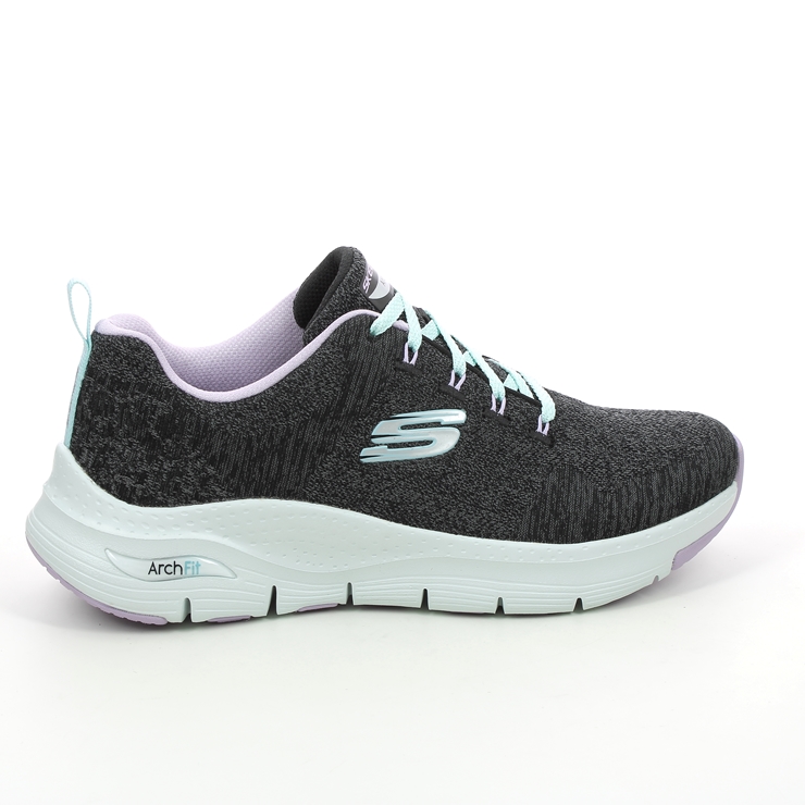 Skechers Arch Fit Comfy BKLV Black Womens trainers 149414