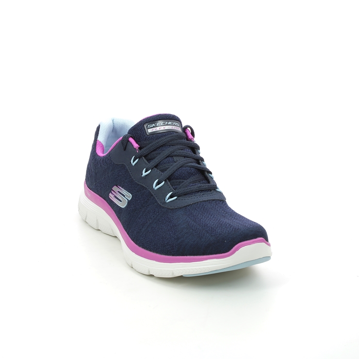 Skechers Flex Appeal 4.0 NVPR Navy Purple Womens trainers 149570