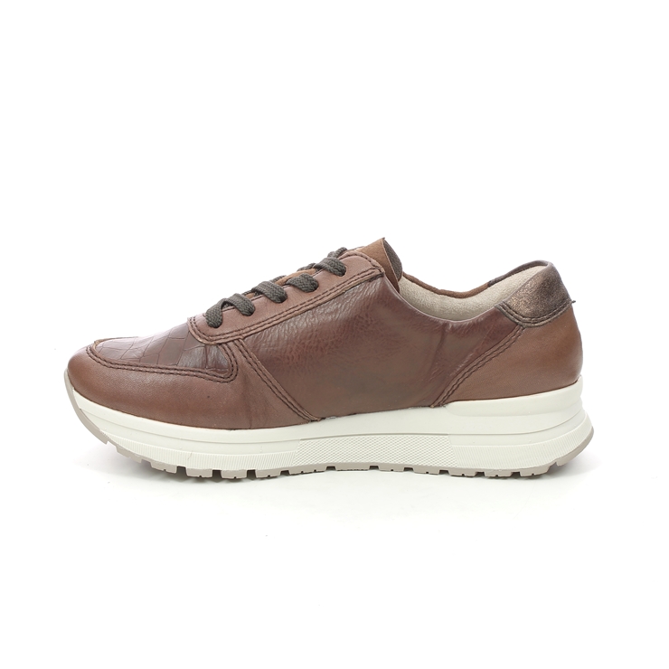 Rieker N7811-25 Tan Leather Womens trainers