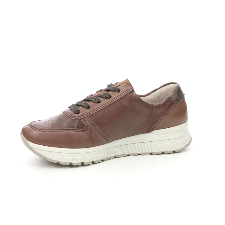 Rieker N7811-25 Tan Leather Womens trainers