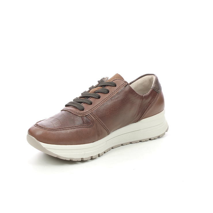 Rieker N7811-25 Tan Leather Womens trainers