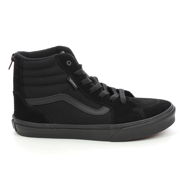 all black vans for kids