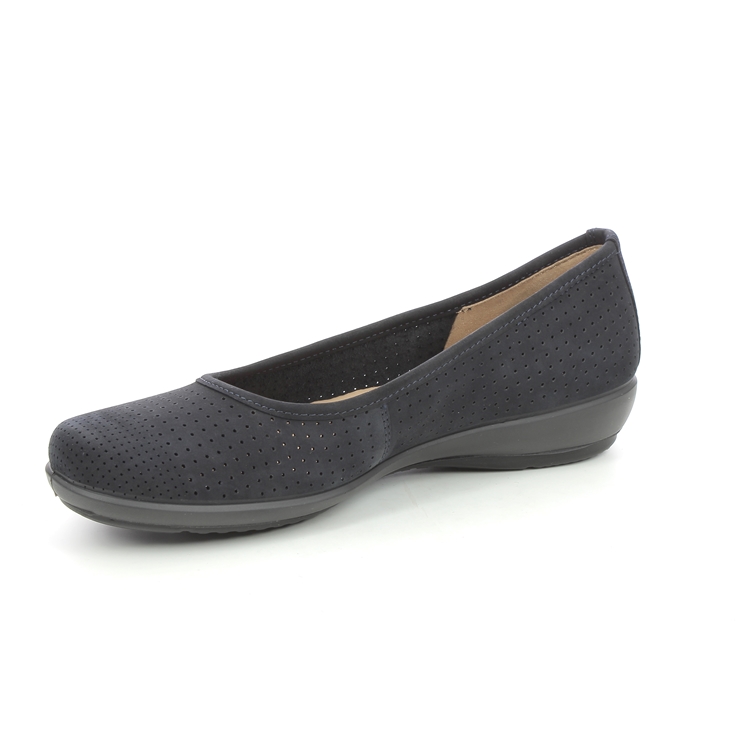 Hotter Livvy 2 Standard 1381-70 Navy nubuck pumps