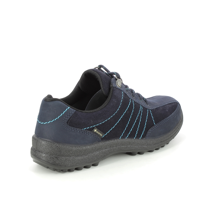 Hotter Mist Gtx 95 E Navy leather Womens Walking Shoes 991571