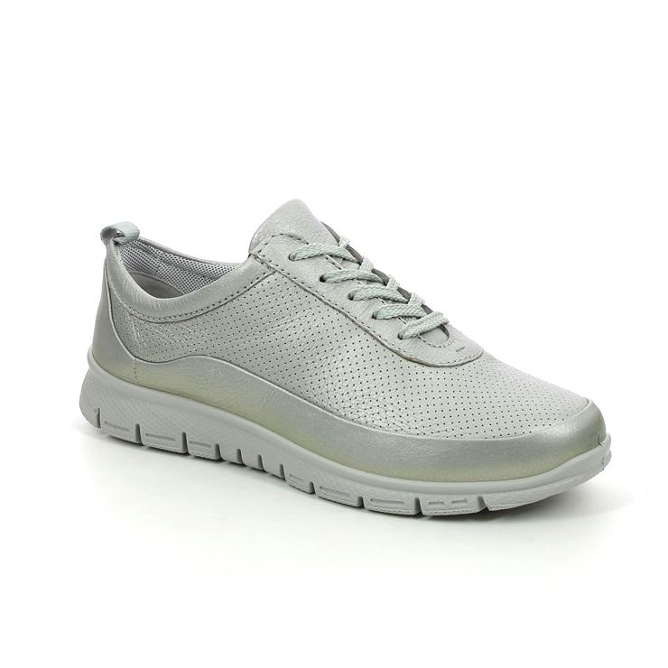 Hotter Gravity 2 Wide Fit 9910-10 Pewter lacing shoes
