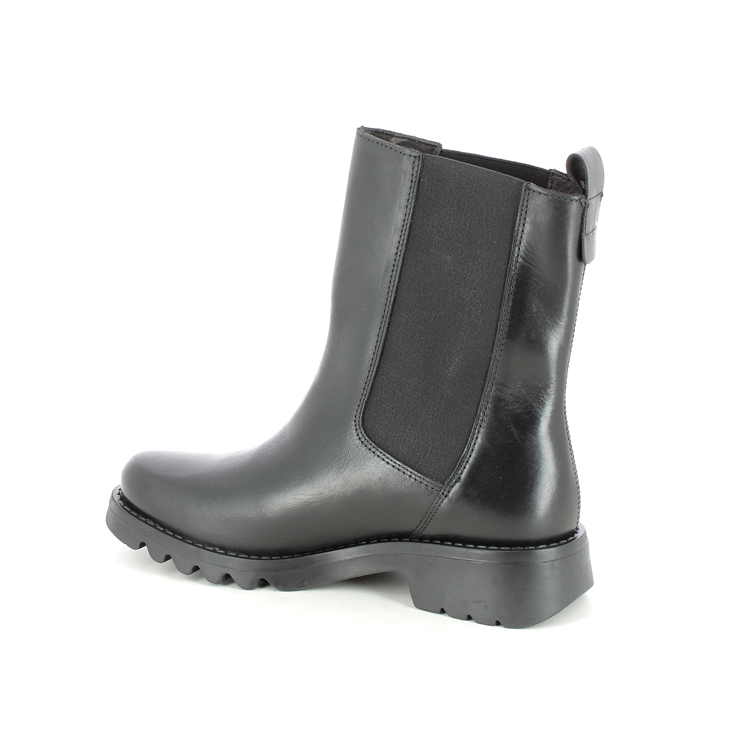 Fly London Rein Ronin Black leather Womens Chelsea Boots P144795-000