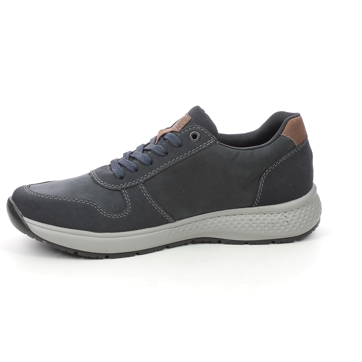 Rieker B7613-14 Navy Leather Mens Comfort Shoes