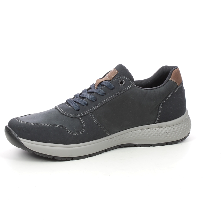 Rieker B7613-14 Navy Leather Mens Comfort Shoes