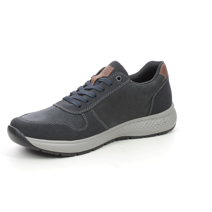 Rieker B7613-14 Navy Leather Mens Comfort Shoes